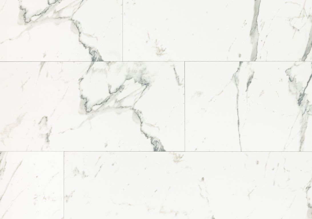 Revêtement minéral composite CERAMIN TILES 40X120, blanc, dalle 39.20 x 118.00 cm