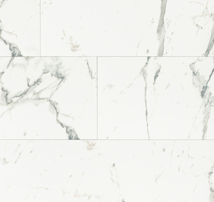 Revêtement minéral composite CERAMIN TILES 40X120, blanc, dalle 39.20 x 118.00 cm