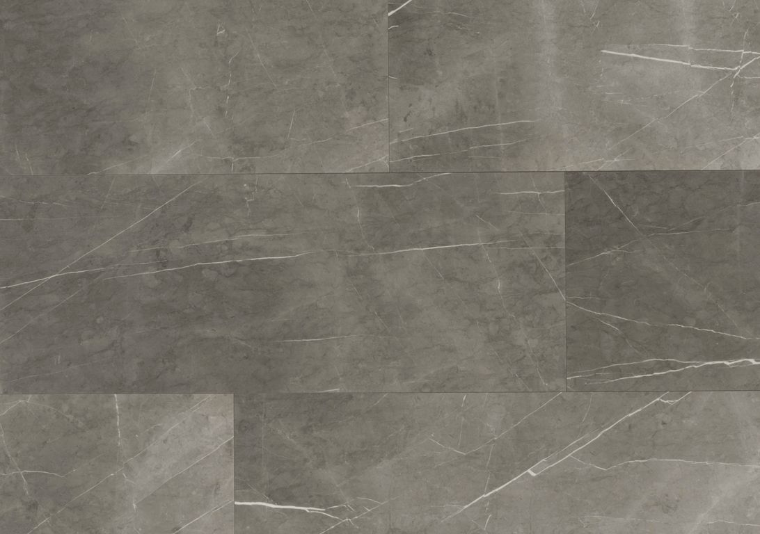 Revêtement minéral composite CERAMIN TILES 40X120, gris moyen, dalle 39.20 x 118.00 cm