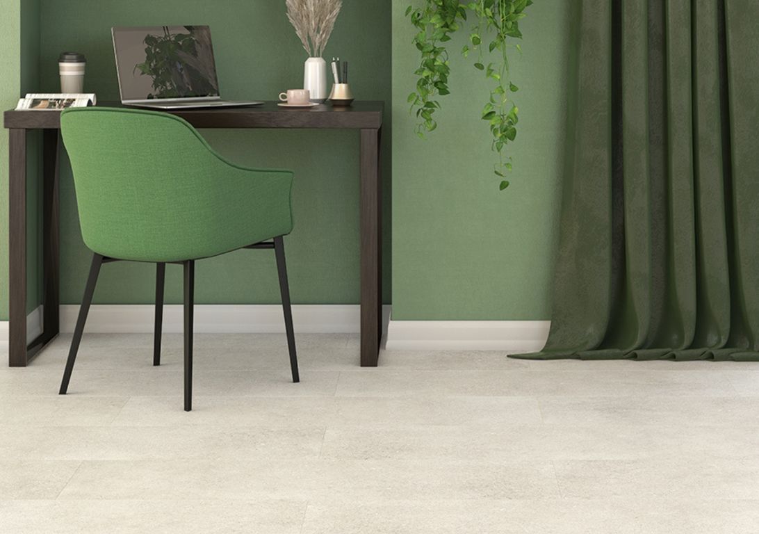 Revêtement minéral composite CERAMIN TILES 40X120, beige, dalle 39.20 x 118.00 cm