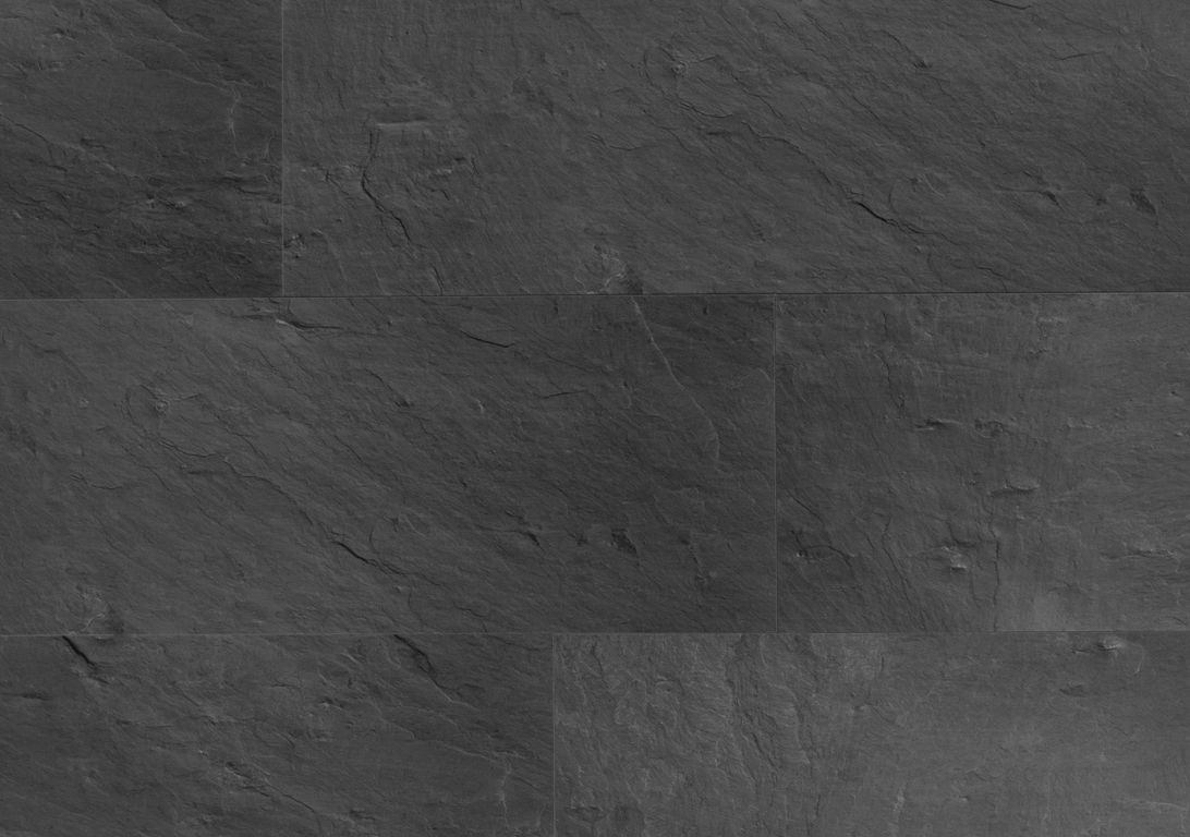 Revêtement minéral composite CERAMIN TILES 40X120, noir, dalle 39.20 x 118.00 cm