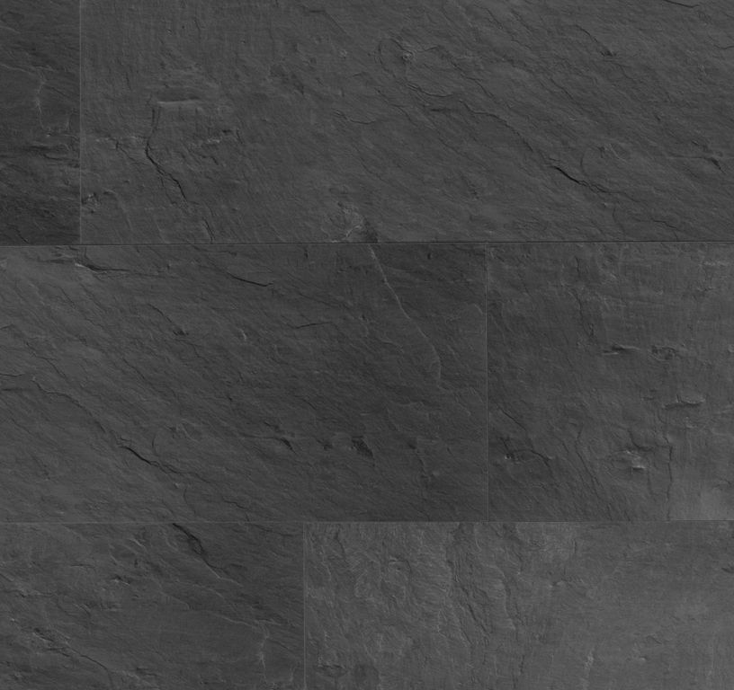 Revêtement minéral composite CERAMIN TILES 40X120, noir, dalle 39.20 x 118.00 cm