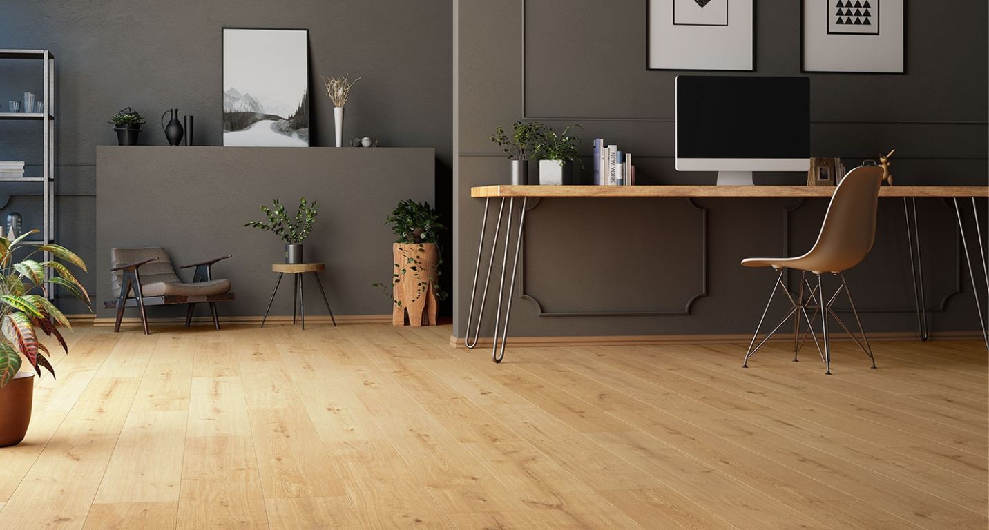 Revêtement minéral composite UNIVERSE WOOD , naturel authentique, lame 20.30 x 129.00 cm