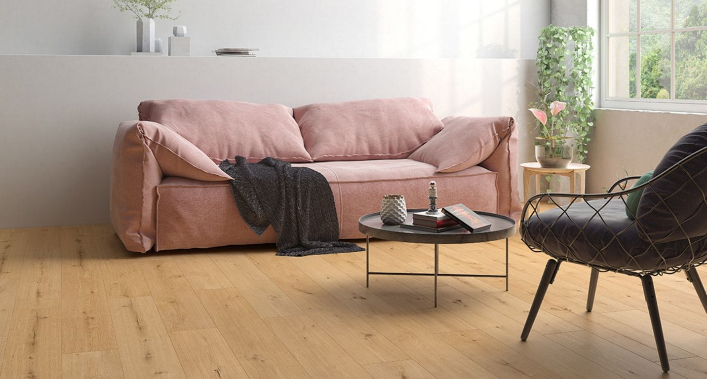 Revêtement minéral composite UNIVERSE WOOD , naturel brut, lame 20.30 x 129.00 cm