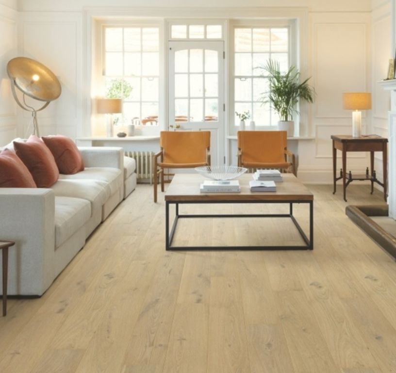 Parquet contrecollé CASCADA NEW 190 CHENE COURANT, chêne blanc, verni, larg. 19.00 cm