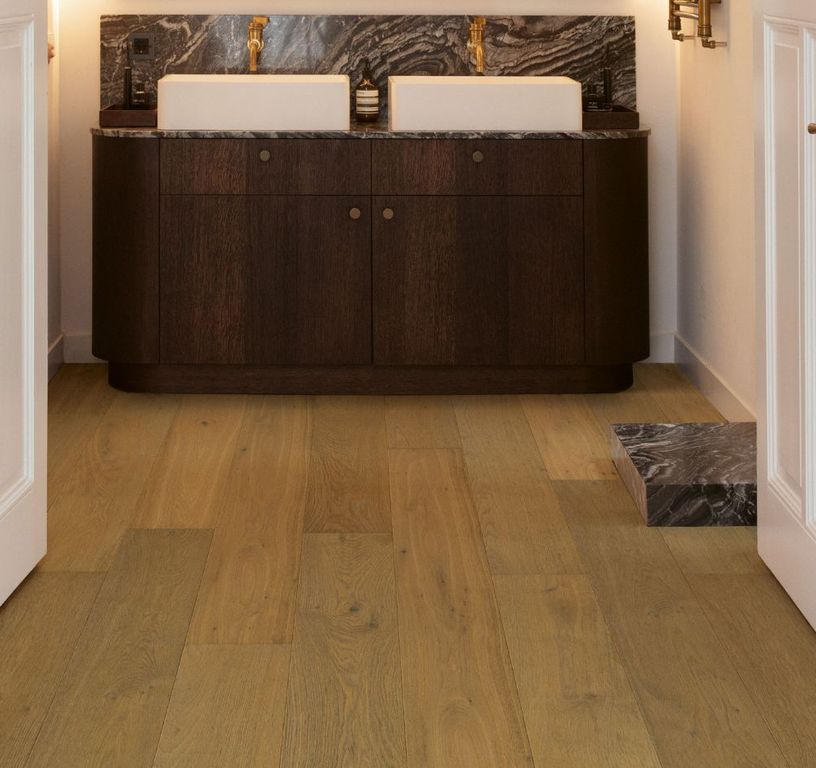 Parquet contrecollé CASCADA NEW 190 Chêne courant, chêne marron foncé, verni, larg. 19.00 cm