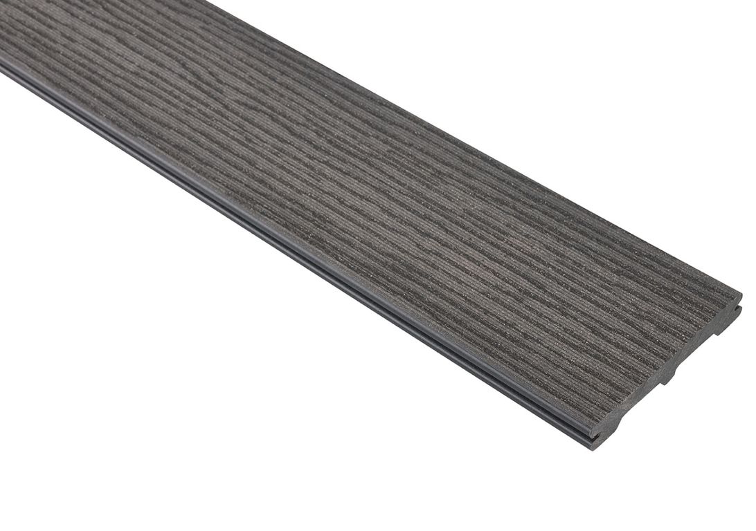 Lame de terrasse BC Gravé & brossé Noir, 2.4M ,l 14.50 x L 240 cm