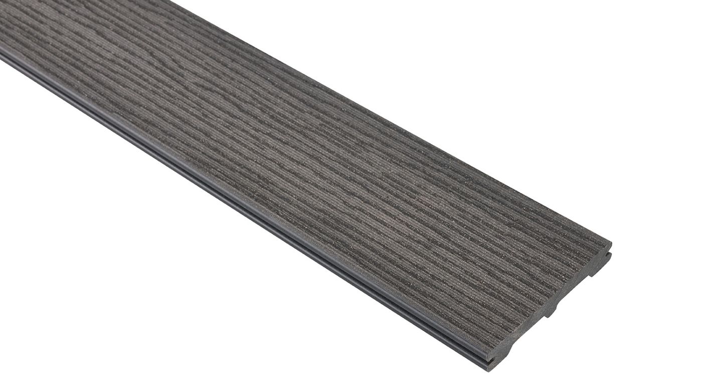 Lame de terrasse BC Gravé & brossé Noir, 2.4M ,l 14.50 x L 240 cm