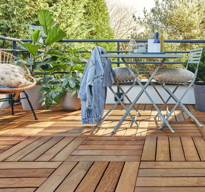 Dalle de terrasse ITAUBA, 50x50 ,l 50 x L 50 cm