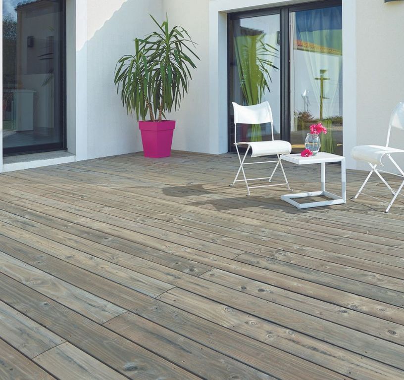 Lame de terrasse Catalina Douglas Gris, 4M ,l 14.50 x L 400 cm