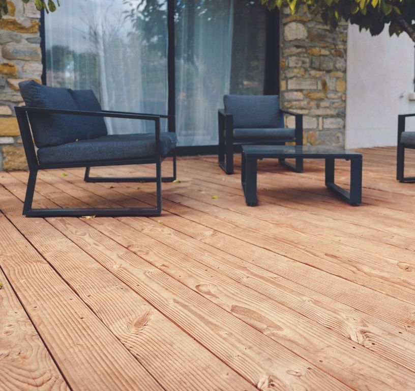 Lame de terrasse Calypso Douglas Naturel, 4M ,l 14.50 x L 400 cm