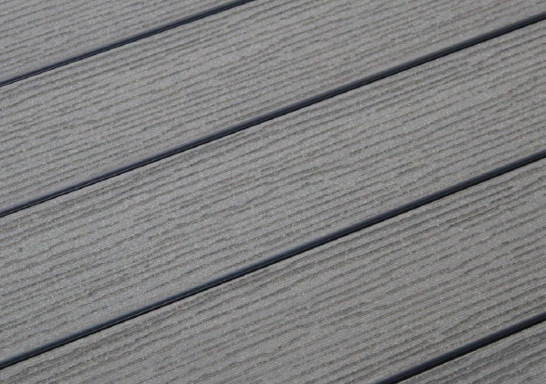 Lame de terrasse BC Gravé Gris, 2.4M ,l 14.50 x L 240 cm