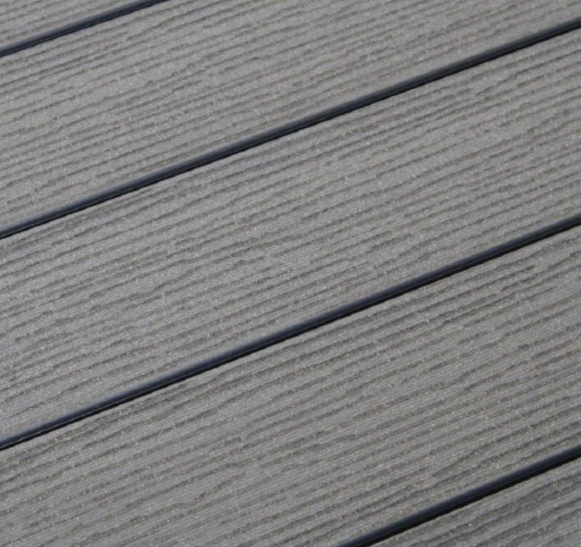 Lame de terrasse BC Gravé Gris, 2.4M ,l 14.50 x L 240 cm