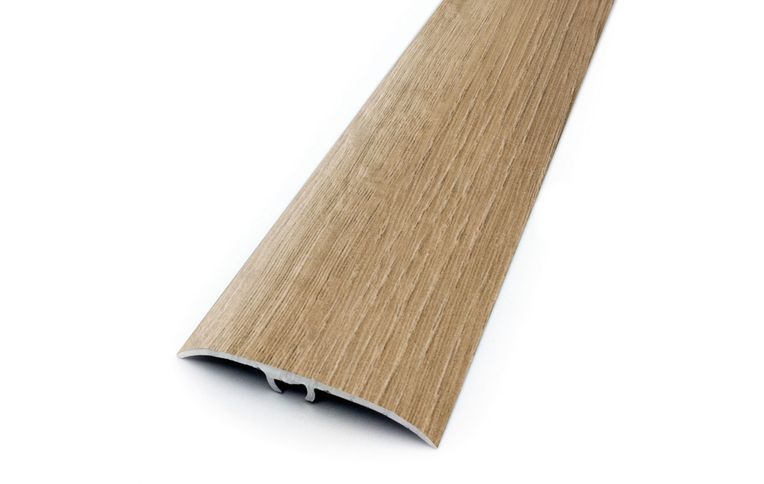 Barre de seuil HARMONY 41 pour trafic intense, aluminium, décor Naturel, l.4.10 x L. 93.00 cm