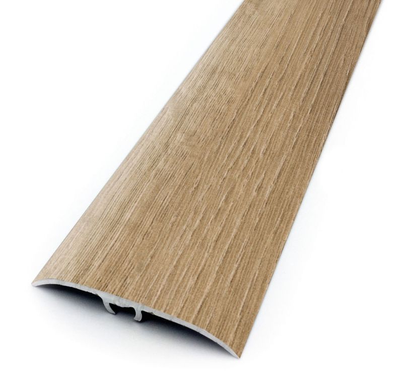 Barre de seuil HARMONY 41 pour trafic intense, aluminium, décor Naturel, l.4.10 x L. 93.00 cm
