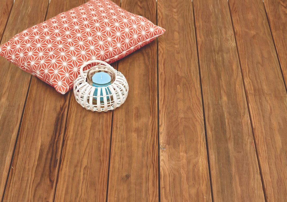 Lame de terrasse Clecy Pin Sylvestre Marron, 4M ,l 14.50 x L 400 cm