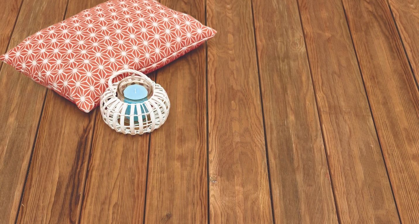 Lame de terrasse Clecy Pin Sylvestre Marron, 4M ,l 14.50 x L 400 cm