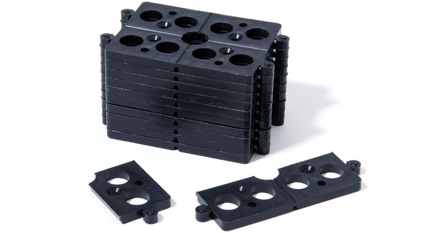 Cales plates 5 mm sécable en 4. Prix au sachet de 40 PCS