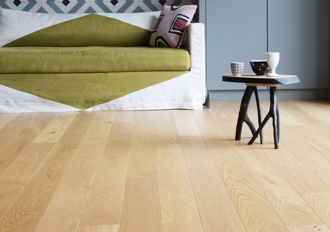 Parquet contrecollé Empire 110 CHENE COURANT, chêne naturel, verni, larg. 11.00 cm