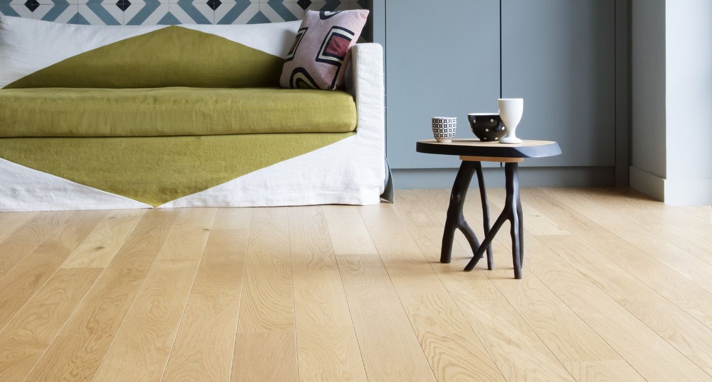 Parquet contrecollé Empire 110 CHENE COURANT, chêne naturel, verni, larg. 11.00 cm