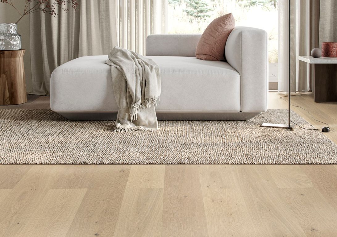 Revêtement sol bois PARKWOOD 185 CHENE COURANT, chêne blanc, verni breveté, larg. 18.50 cm