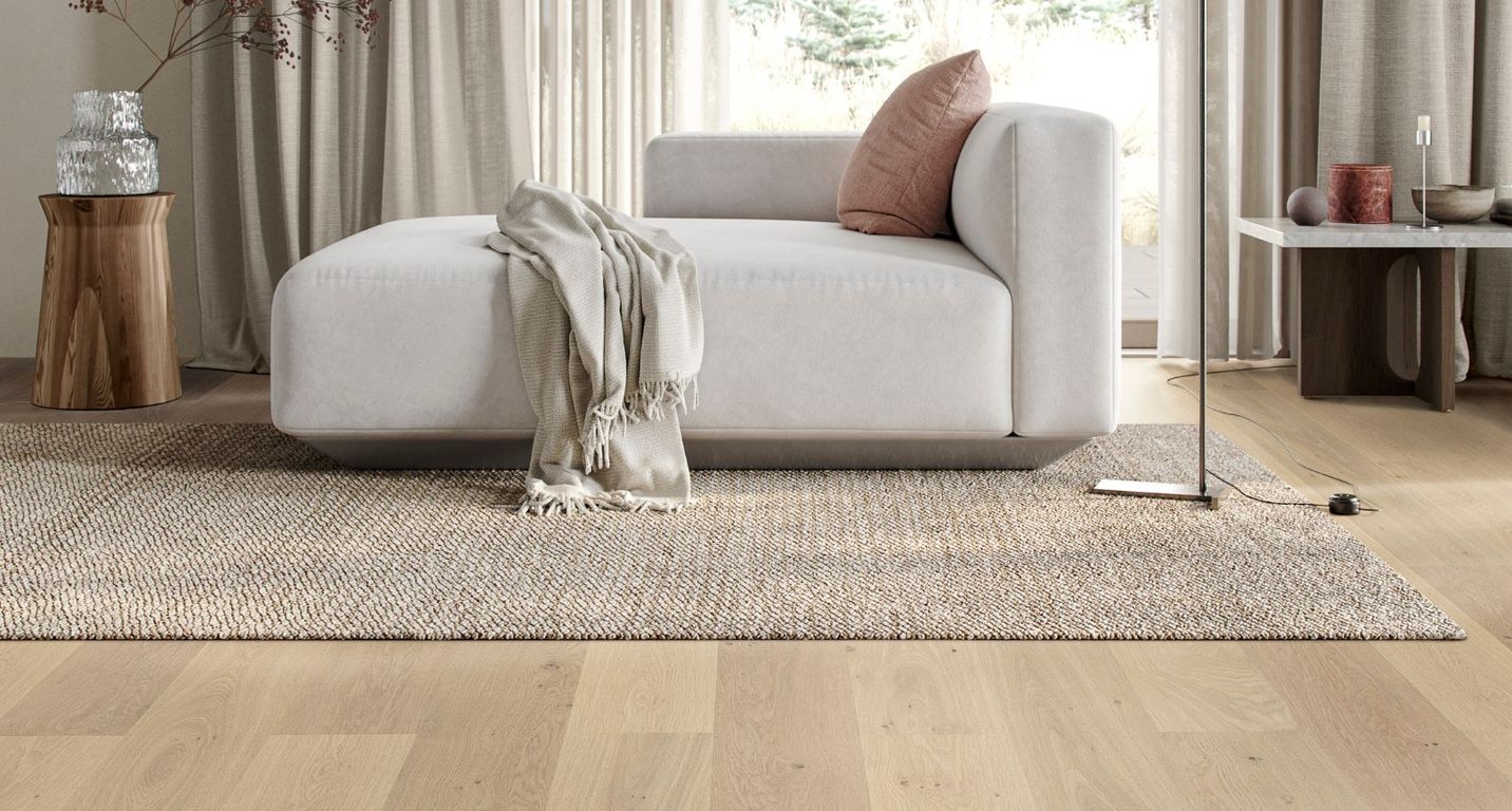 Revêtement sol bois PARKWOOD 185 CHENE COURANT, chêne blanc, verni breveté, larg. 18.50 cm