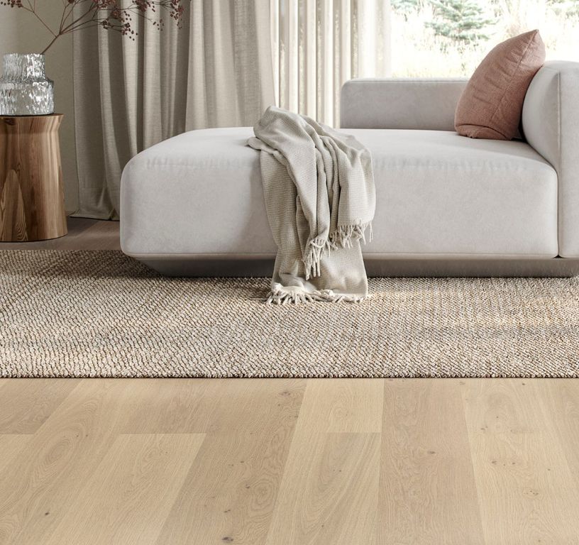 Revêtement sol bois PARKWOOD 185 CHENE COURANT, chêne blanc, verni breveté, larg. 18.50 cm