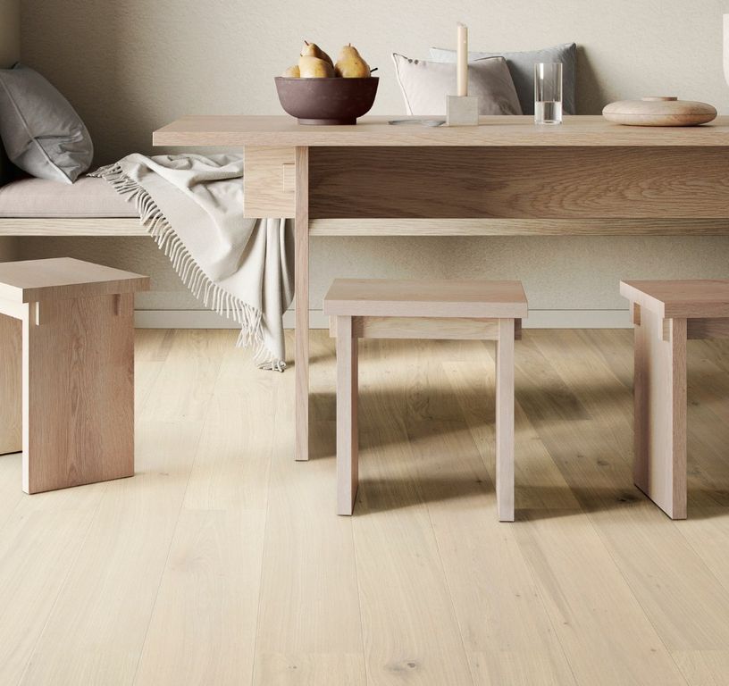 Revêtement sol bois PARKWOOD 185 CHENE COURANT, chêne blanc, verni breveté, larg. 18.50 cm