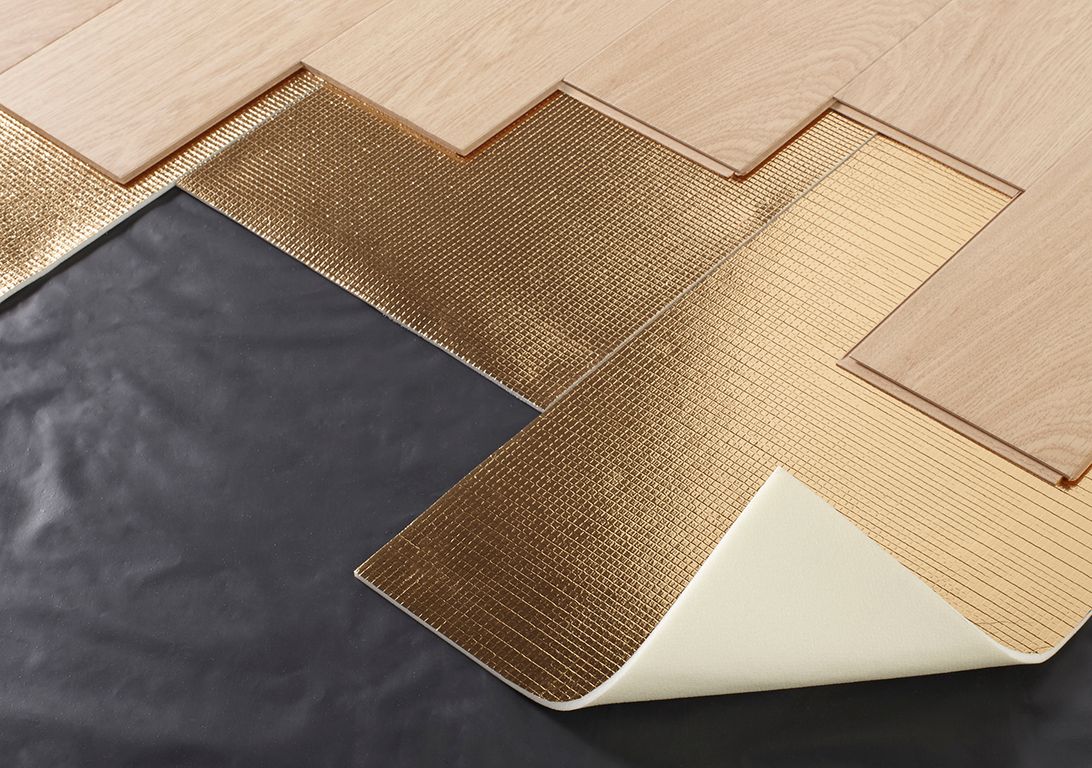 Sous-couche  ISOLTHERMO pour parquet et stratifié, ép.6.00 mm, pièce de 10.56 m²