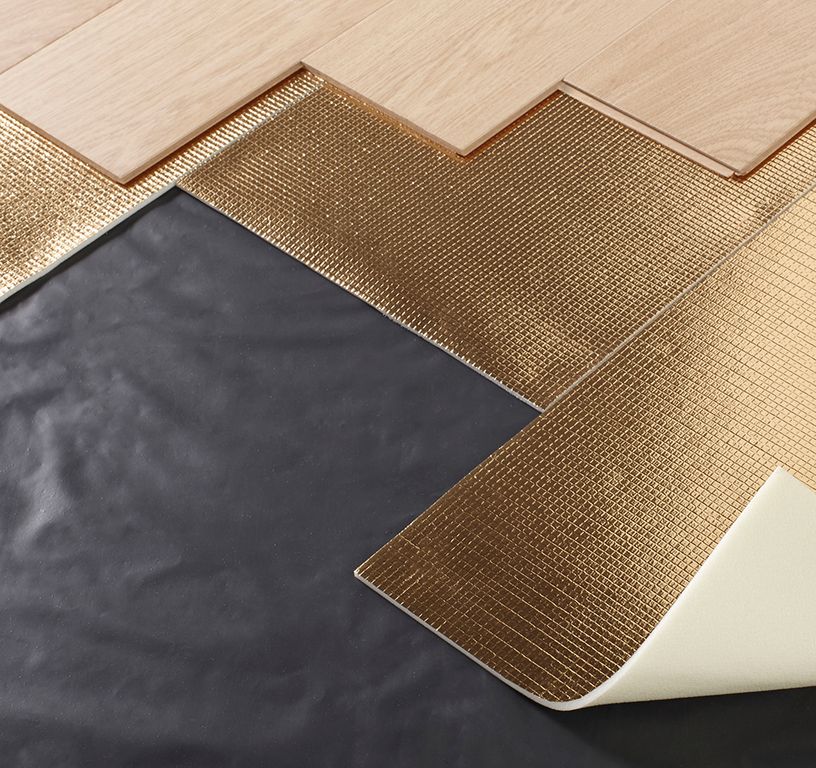 Sous-couche  ISOLTHERMO pour parquet et stratifié, ép.6.00 mm, pièce de 10.56 m²