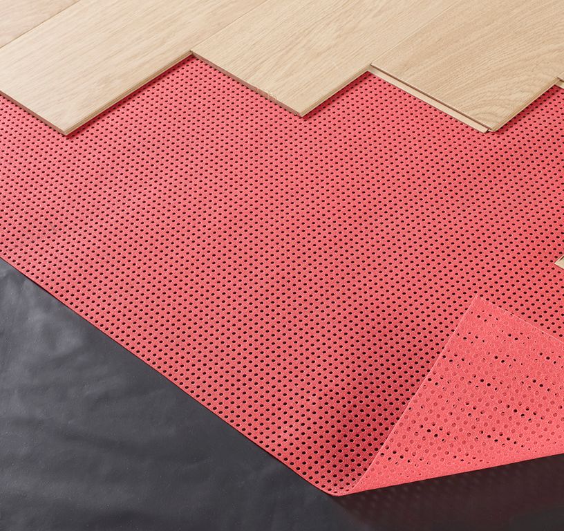 Sous-couche  ISOL'CHAUF S pour stratifié avec chauffage au sol, ép.1.60 mm, pièce de 15 m²