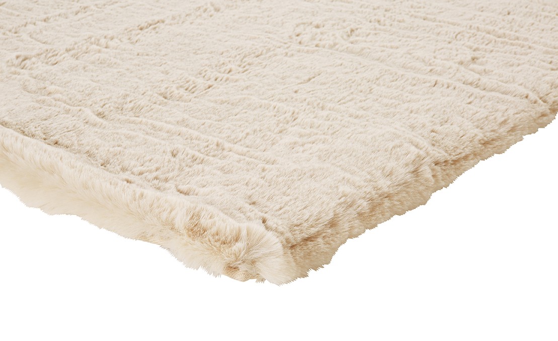 Loump tapis 300x200 cm laine beige, blanc. - Cdiscount Maison
