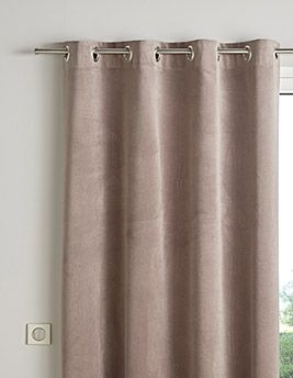 Rideau prêt à poser PAP TORNADO, col taupe, dim 140.00 x 260.00 cm