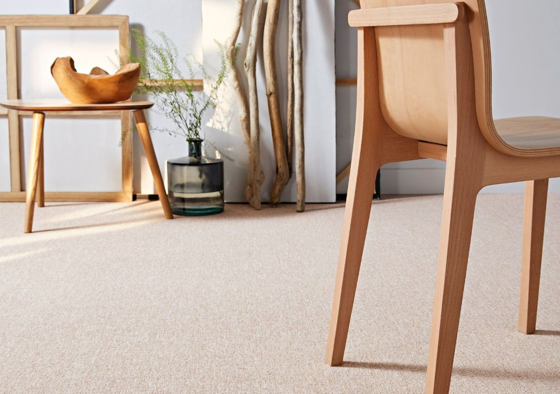 Moquette bouclée ROCKY, col beige, rouleau 4.00 m