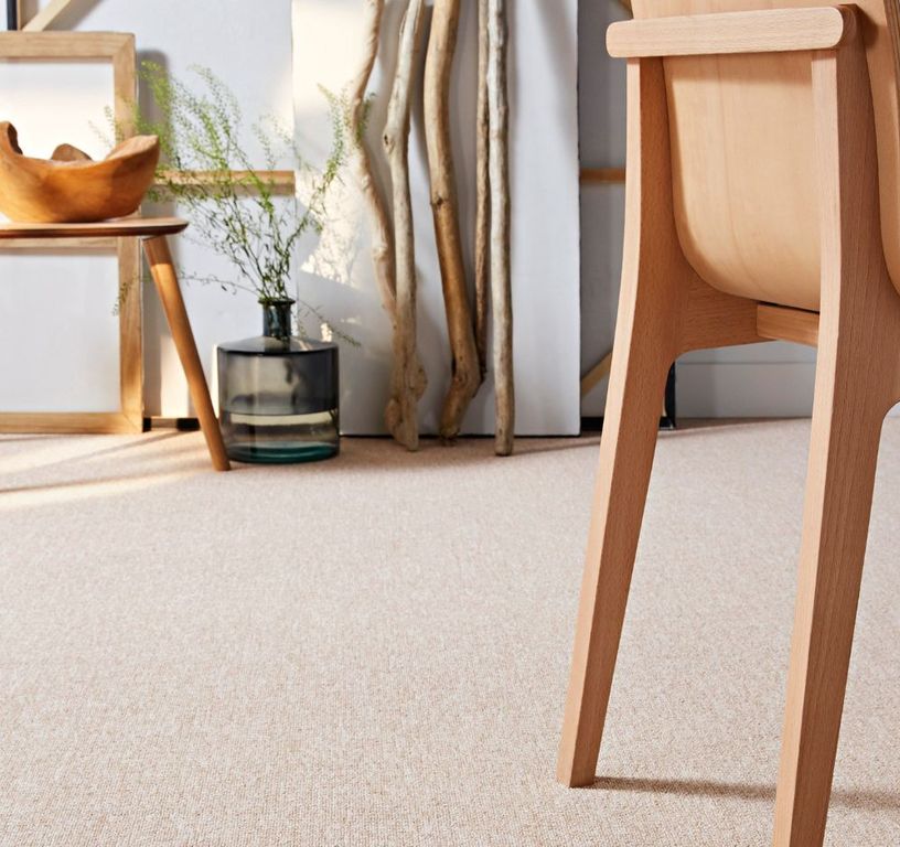 Moquette bouclée ROCKY, col beige, rouleau 4.00 m