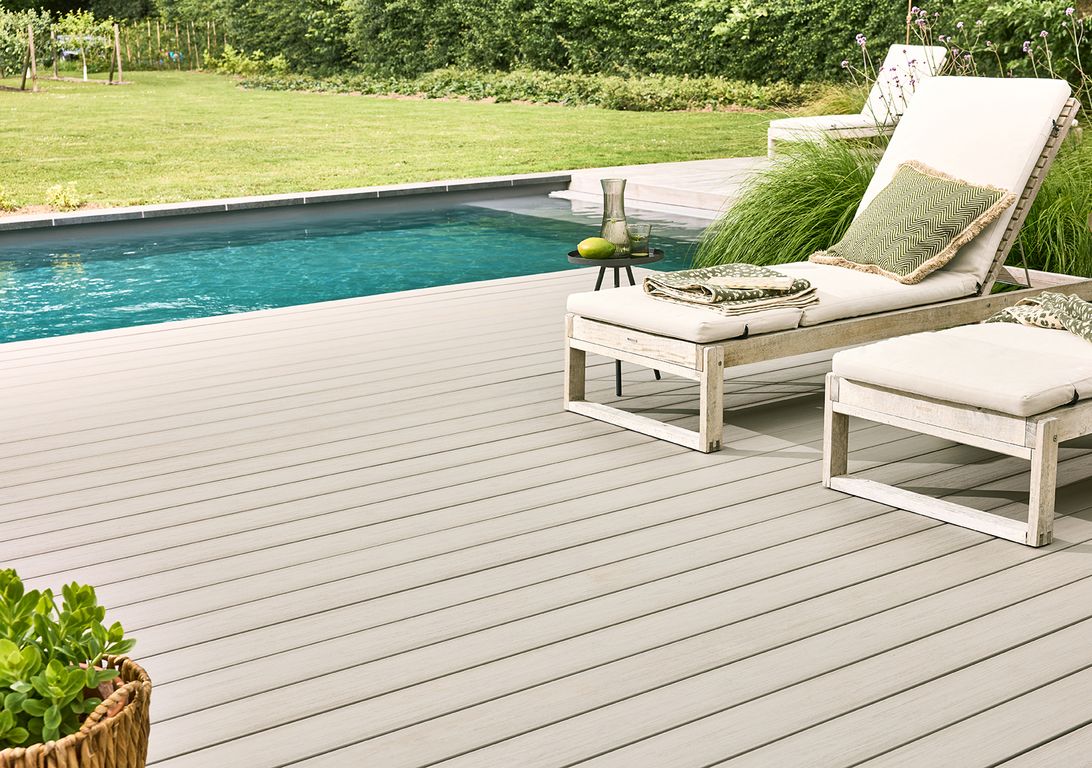 Lame de terrasse PIAZZA ONE Silver teak, 4M ,l 14 x L 400 cm