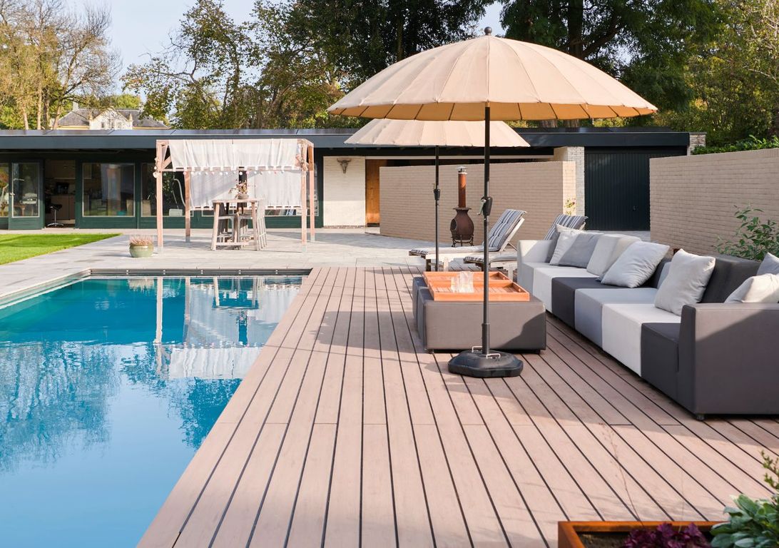 Lame de terrasse PIAZZA ONE Californian oak, 4M ,l 14 x L 400 cm