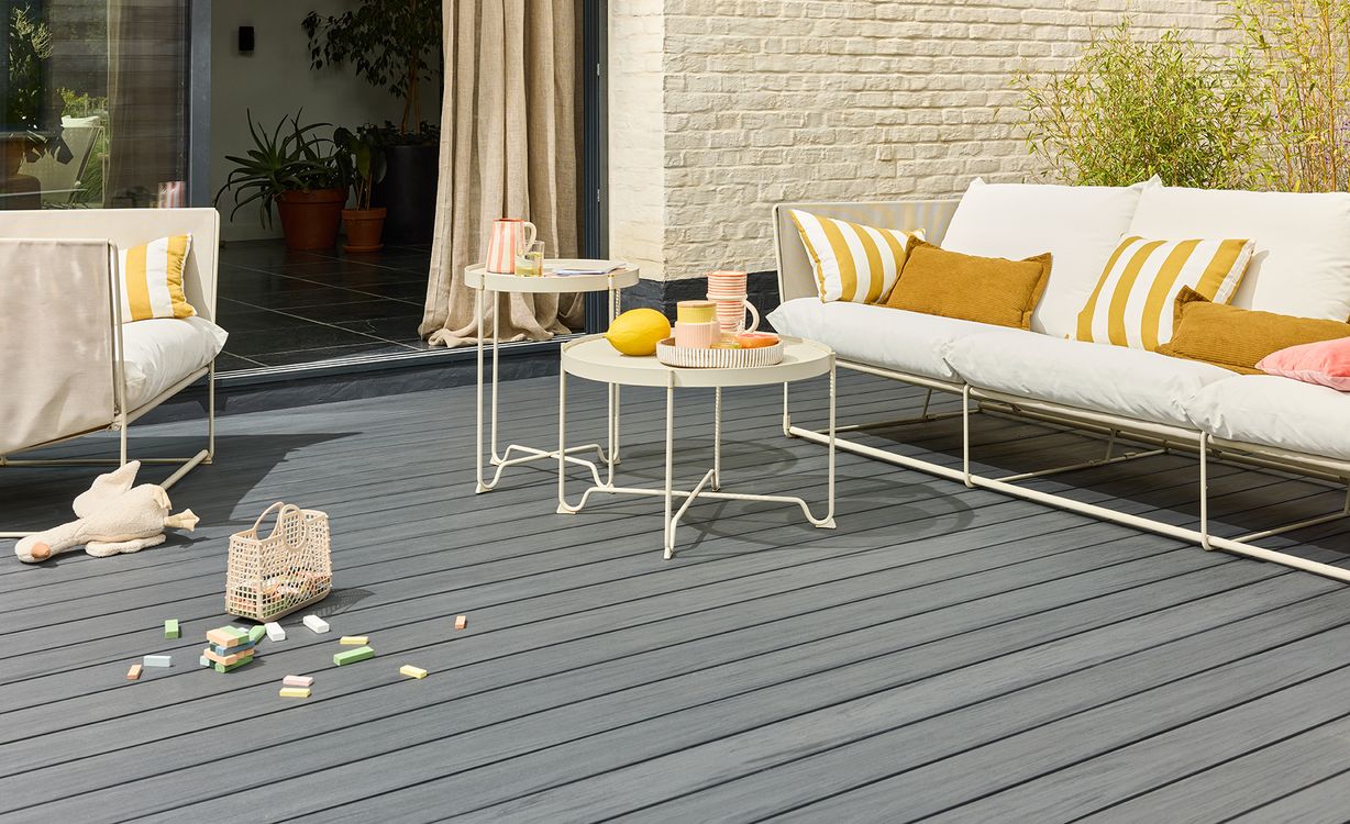 Lame de terrasse PIAZZA ONE Ebony, 4M ,l 14 x L 400 cm