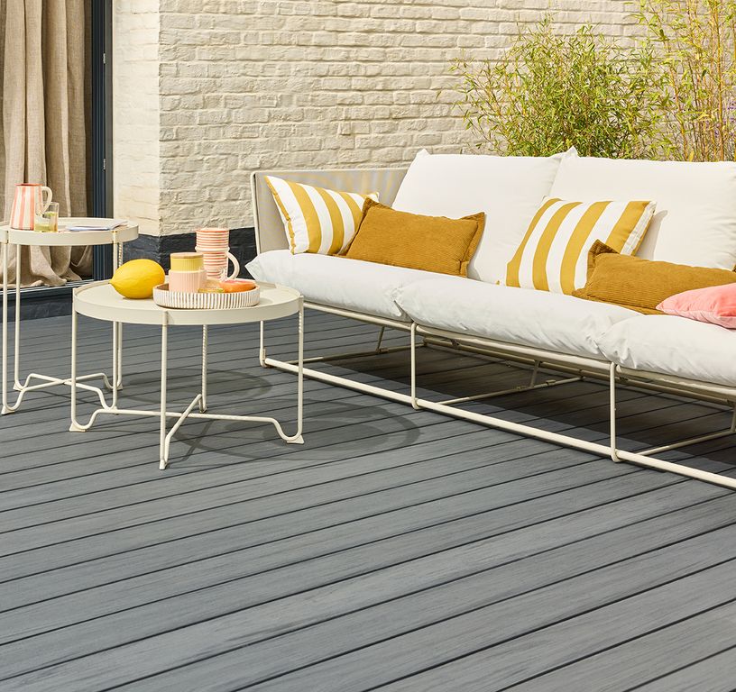 Lame de terrasse PIAZZA ONE Ebony, 4M ,l 14 x L 400 cm