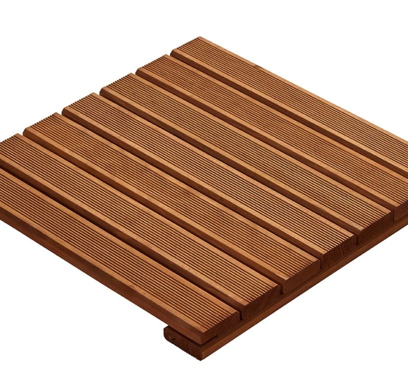 Dalle de terrasse DALLE PIN SANS NOEUD CLASSE 4, 50 x 50 ,l 50 x L 50 cm