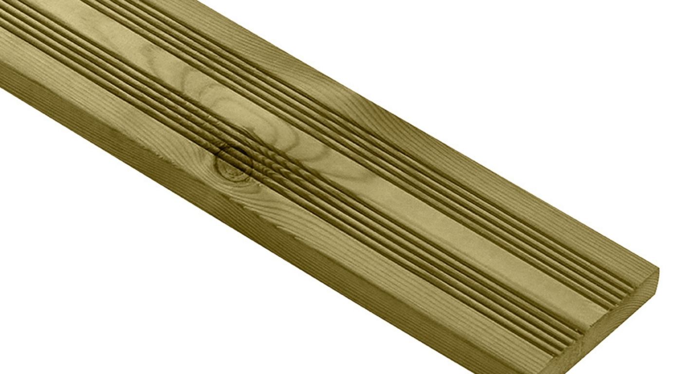 Lame de terrasse PIN SYLVESTRE Réversible , 3M ,l 14.50 x L 300 cm