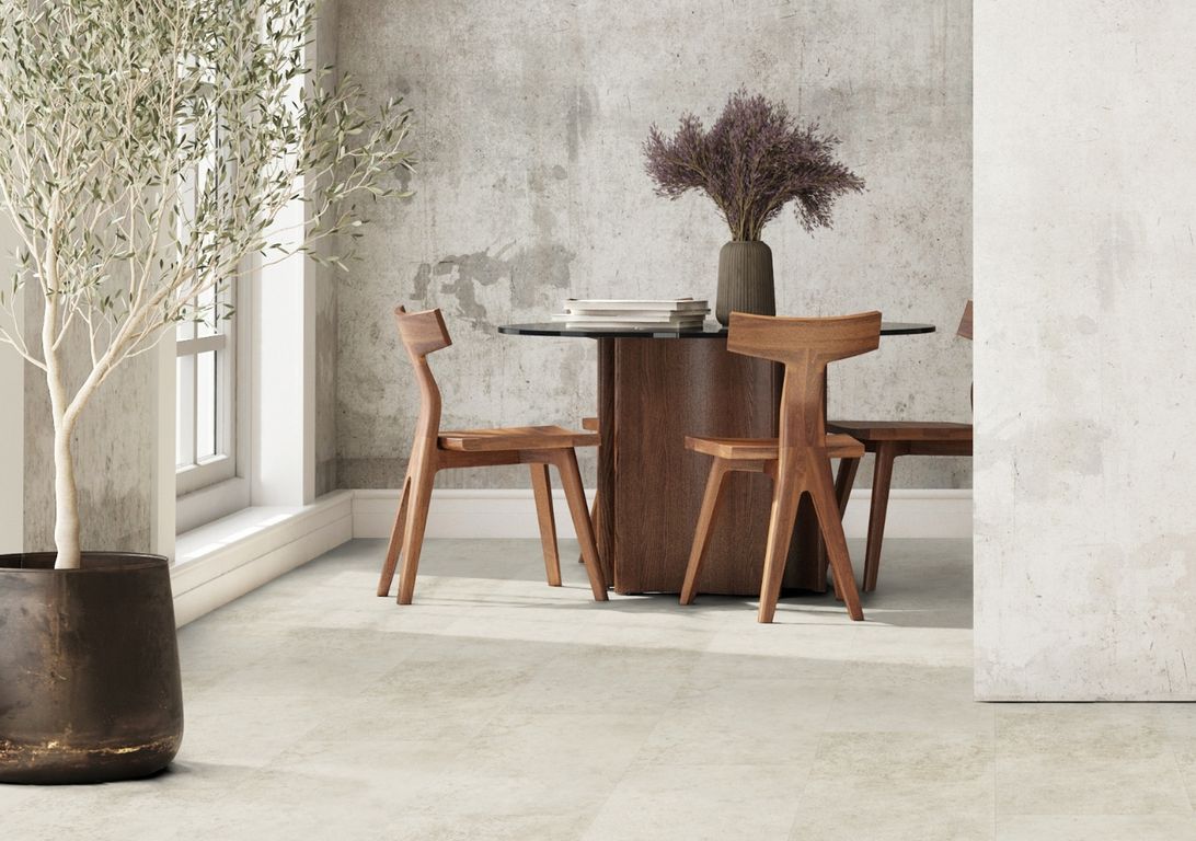 Sol vinyle VIRTUO 55 RIGID ACOUSTIC DALLE Gerflor, Pierre tavla clear, dalle 39.90 x 73.00 cm