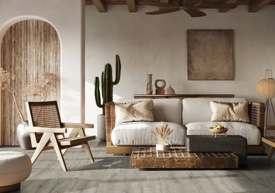 Sol vinyle VIRTUO 55 RIGID ACOUSTIC LAME Gerflor, Bois mikado, lame 22.90 x 125.00 cm