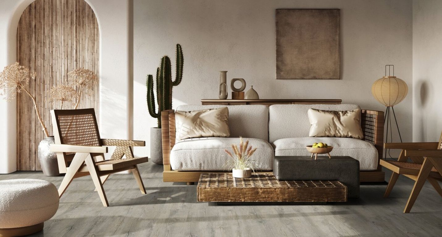 Sol vinyle VIRTUO 55 RIGID ACOUSTIC LAME Gerflor, Bois mikado, lame 22.90 x 125.00 cm