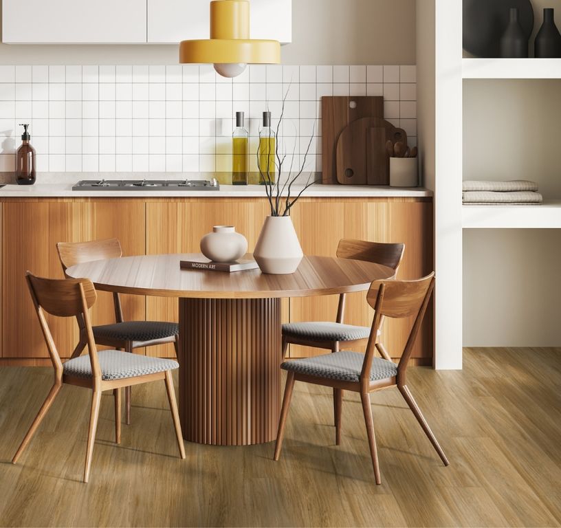 Sol vinyle VIRTUO 55 RIGID ACOUSTIC LAME Gerflor, Bois qaja honey, lame 22.90 x 125.00 cm