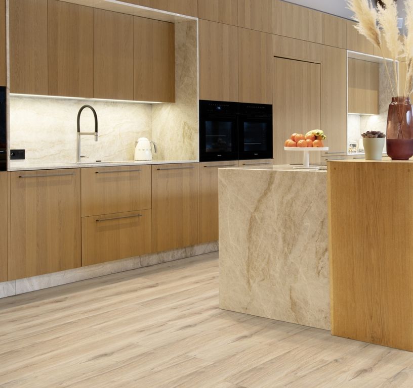 Sol vinyle VIRTUO 55 RIGID ACOUSTIC XL Gerflor, Bois daintree naturel, lame 22.90 x 149.20 cm