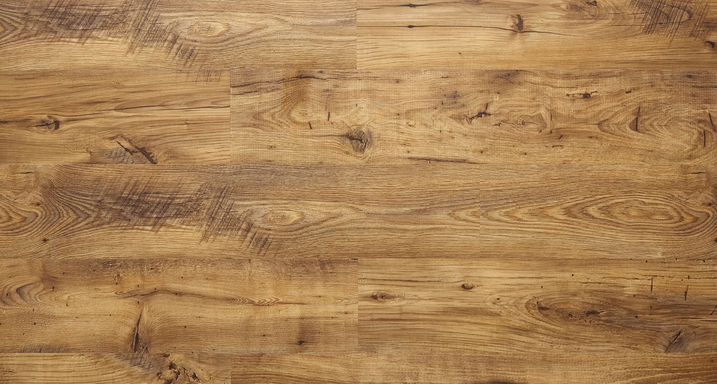 Sol vinyle ALPHA VINYL BLOS Quick Step, Bois châtaignier vintage naturel, lame 18.90 x 125.10 cm