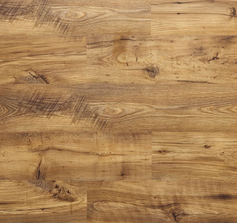 Sol vinyle ALPHA VINYL BLOS Quick Step, Bois châtaignier vintage naturel, lame 18.90 x 125.10 cm