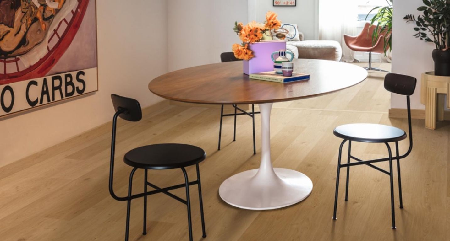 Sol vinyle ALPHA VINYL BLOS Quick Step, Bois chêne littoral miel, lame 18.90 x 125.10 cm