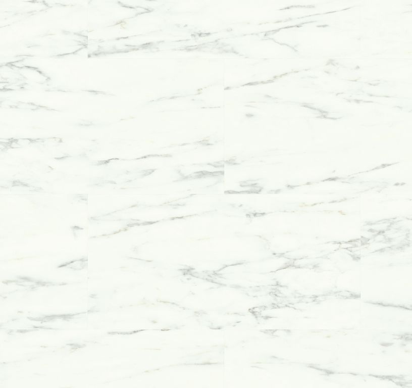 Sol vinyle ALPHA VINYL ORO  Quick Step, Marbre de Carrare, dalle 30.30 x 60.96 cm